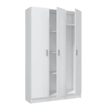 Mehrzweckschrank >Multipurpose< in Weiß - 109x180x37 (BxHxT)