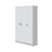 Mehrzweckschrank >Multipurpose< in Weiß - 109x180x37 (BxHxT)