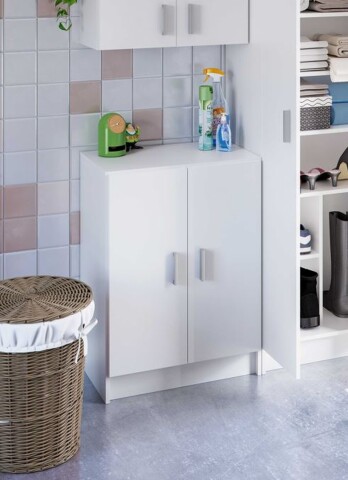 Unterschrank >Multipurpose< in Weiß - 59x80x37 (BxHxT)