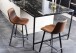 Barhocker >I_Oregon< (2er-Set) in cognac - 43,5x91,5x50 (BxHxT)