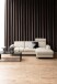 Couchtisch >Strington< in schwarz, Glas, MDF, Stahl - 120x40x60cm (BxHxT)