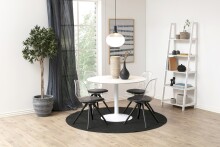 Leiterregal >Wally< in weiss, MDF - 63x180x40cm (BxHxT)