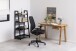 Leiterregal >Wally< in schwarz, MDF - 63x130x40cm (BxHxT)