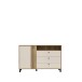 Kommode >KILLARNEY< in Sand / Mauvella Eiche Dekor - 138,1x87x42cm (BxHxT)
