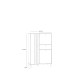 Highboard >KILLARNEY< in Sand / Mauvella Eiche Dekor - 88,1x131,8x42cm (BxHxT)