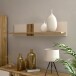 Wandboard >KILLARNEY< in Sand / Mauvella Eiche Dekor - 120x24x21,5cm (BxHxT)