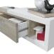 Garderoben-Set >Noon< (2-teilig) in Artik-Weiß/Alaska-Eiche - 95x19x26 (BxHxT)
