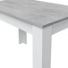 Esstisch >Cloe< in Artik-Weiß/Beton-Grau - 108x78x67 (BxHxT)
