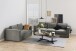 Couchtisch >Barnsley< in schwarz, Glas-Keramik, Stahl - 84x34x77cm (BxHxT)