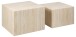 Satztisch >Dice< (2-teilig) in travertin, MDF - 58x40x58cm (BxHxT)