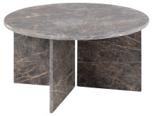 Couchtisch >Vega< in Braun, Marmor - 42x90cm (HxD)