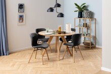 Esszimmerstuhl >Batilda -A1< (2er-Set) in Grau, Stoff - 47x82,5x53cm (BxHxT)