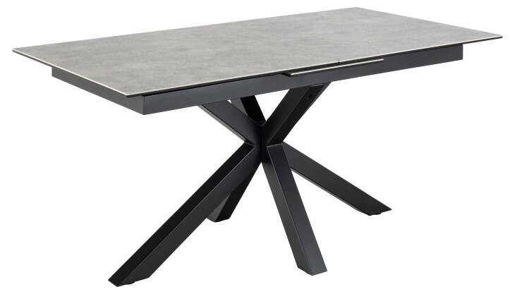 Esstisch >Heaven< in Grau, Glas, keramisch - 210x76x90cm (BxHxT)