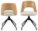 Esszimmerstuhl >Lucy< in Beige, Stoff - 48x79x53cm (BxHxT)