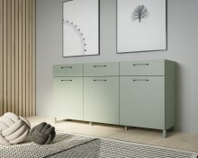 Sideboard >SILBA< in (Salbei grün), 3...