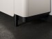 Highboard >VODOL< in sand,schwarz mit 2 Sofclose-Türen - 130,3x161,1x44,8cm (BxHxT)
