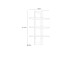 Wandregal >CHESAPEAKE< in Schnee Eiche/ Riviera Eiche Dekor - 70x121,1x23,6cm (BxHxT)