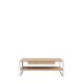 Couchtisch >CHESAPEAKE< in Riviera Eiche Dekor / weiß mit Schublade - 111x40x60cm (B/H/T)