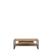 Couchtisch >HIGH ROCK< in Riviera Eiche Dekor mit Schublade - 111x40x60cm (BxHxT)