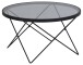 Couchtisch >Cuxton< in Grau, Glas, Stahl - 45x80cm (HxD)