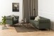 Couchtisch >Cuxton< in Grau, Glas, Stahl - 45x80cm (HxD)