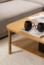 Couchtisch >Banbury< in natürlich, Eiche - 90x42x90cm (BxHxT)
