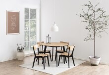 Esszimmerstuhl >Roxby< (2er-Set) in natürlich, Holz - 45x79,5x55cm (BxHxT)