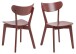 Esszimmerstuhl >Roxby< (2er-Set) in orange, Holz - 45x79,5x55cm (BxHxT)