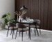 Polsterstuhl >Edina< (2er-Set) in graubraun, Polyester, Stahl - 56x77x55 (BxHxT)