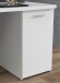 Schreibtisch >NET106< mit 4 Schubladen und Tür, in weiß - 145x76,3x60cm (BxHxT)