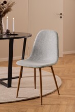 Esszimmerstuhl >Celia< (4er-Set) in Grau, Stoff -...