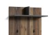 Garderobenpaneel >BEN< mit Ablage und 2 Haken, in Old-Wood-Optik 60 x 136 x 27 cm (BxHxT)