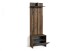 Garderobenpaneel >BEN< mit Ablage und 2 Haken, in Old-Wood-Optik 60 x 136 x 27 cm (BxHxT)