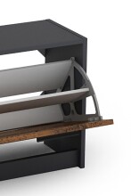 Garderoben-Set >TAMINA< 2-teilig in Old-Wood-Optik 97 x 190 x 25 cm (BxHxT)