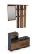 Garderoben-Set >TAMINA< 2-teilig in Old-Wood-Optik 97 x 190 x 25 cm (BxHxT)
