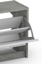 Garderoben-Set >TAMINA< 2-teilig in Beton-Optik 97 x 190 x 25 cm (BxHxT)