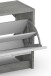 Garderoben-Set >TAMINA< 2-teilig in Beton-Optik 97 x 190 x 25 cm (BxHxT)
