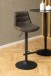 Barhocker >Adisa< (2er-Set) in anthrazit, Polyester, Stahl - 47x95x52,5 (BxHxT)