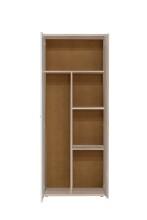 Mehrzweckschrank >NET106< mit Inneneinteilung, in Sonoma Eiche Dekor / Weiss  - 68,9x179,1x34,8cm (BxHxT)