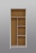 Mehrzweckschrank >NET106< mit Inneneinteilung, in Sandeiche Dekor / Weiss - 68,9x179,1x34,8cm (BxHxT)