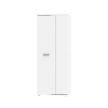 Schuhschrank >NET106< mit 5 Böden / 6 Fächern, in weiß - 68,9x179,1x34,8cm (BxHxT)