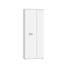 Schuhschrank >NET106< mit 5 Böden / 6 Fächern, in weiß - 68,9x179,1x34,8cm (BxHxT)