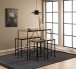 Bargruppe >Bahamas< (4-teilig) in rustikal Eiche; schwarz - 120x105x60 (BxHxT)