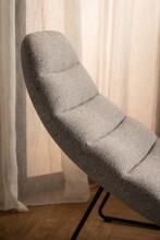 Chaiselongue >Chaplin< in Beige, Stoff - 63x86x156cm (BxHxT)