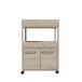 Servierwagen >Home Bar< auf Rollen, in Sonoma Eiche Dekor- 60x88,5x40cm (BxHxT)