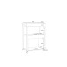 Servierwagen >Home Bar< auf Rollen, in Sonoma Eiche Dekor- 60x88,5x40cm (BxHxT)