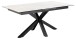 Kulissentisch >Heaven< ausziehbar bis 210cm, in weiss, Glas-Keramik - 168(210)x76x90cm (BxHxT)