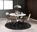 Esstisch >Heaven< rund in weiss, Glas-Keramik - 75,5x119cm (HxD)