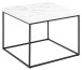 Couchtisch >Barossa< in Marmoroptik-weiss, Stahl, MDF - 45x60cm (HxD)