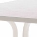 Gartentisch >133/< in weiß, Mecalit®-Pro, Stahl - 115x72x70cm (BxHxT)